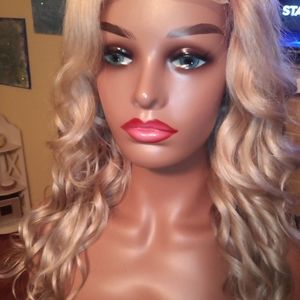 18 Inch Blonde 100% Human Hair Wig